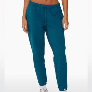 Teal Set Active HEAVYWEIGHT SWEATS DRAWSTRING SWEATPANTS - COVE